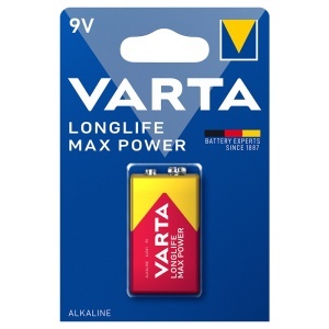 BATERIE ALCALINA MAX POWER 9V BLISTER 1 BUC VARTA - Img 2