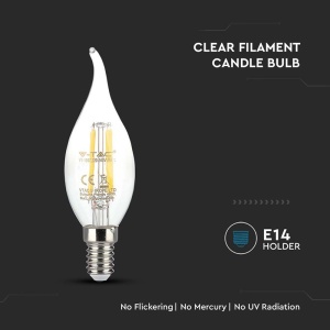 BEC E14 CU FILAMENT LED 4W 3000K - Img 5