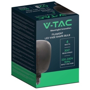 BEC FILAMENT LED 4W E27 STICLA NEAGRA - Img 3