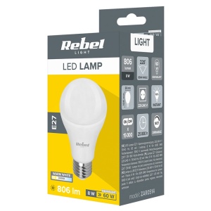 BEC LED A60 E27 8W 3000K 230V REBEL - Img 3