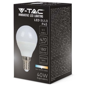 BEC LED E14 P45 4.5W 6500K ALB RECE - Img 3