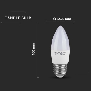 BEC LED E27 4.5W 6500K ALB RECE - Img 4