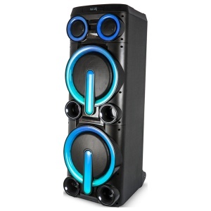 BOXA PORTABILA 2X10" BLUETOOTH/AUX/USB + MIC WIRELESS UHF - Img 3
