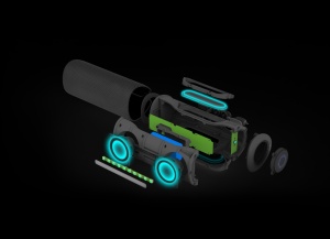 Boxa portabila JVC XS-E423B, 24 W, Bluetooth, IPX5, iluminare cu LED-uri, negru - Img 13