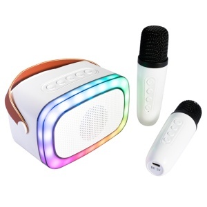 BOXA PORTABILA KARAOKE CU 2 MICROFOANE FUNCTIE BT/USB/TWS - Img 2