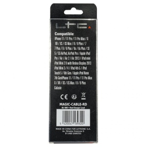 CABLU 1M 3IN1 TIP C/IPHONE/MICRO USB ILUMINAT LED ROSU - Img 6