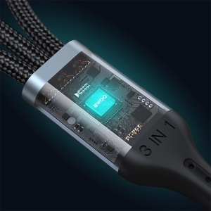 CABLU 3A 3IN1 USB LA USB-C - LIGHTNING - MICRO USB - Img 6