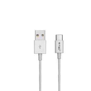 CABLU TIP C 1M SILVER EDITON - ALB - Img 1
