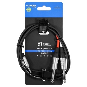 CABLU Y JACK TATA 3.5M STEREO - 2X JACK 6.35MM MONO 1M - Img 3