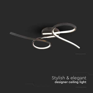 CANDELABRU LED 24W 3000K 61X12CM - NEGRU - Img 5
