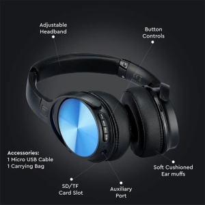 CASCA WIRELESS BLUETOOTH - ALBASTRU - Img 9