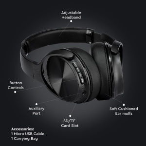 CASCA WIRELESS BLUETOOTH - NEGRU - Img 9