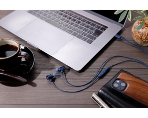 Casti JVC HA-FR29UC-A-U, Cu fir, In-Ear, Microfon, USB-C, Functie Mod Sunet, Husa, albastru - Img 7