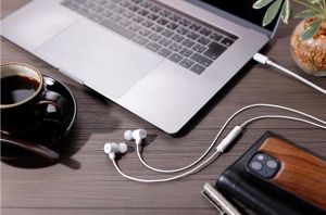 Casti JVC HA-FR29UC-W-U, Cu fir, In-Ear, Microfon, USB-C, Functie Mod Sunet, Husa, alb - Img 5