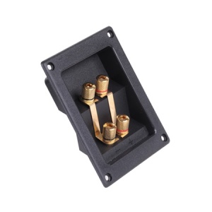 CONECTOR BOXA 4 TERMINALE GOLD - Img 1