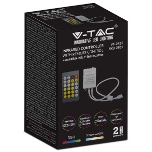 CONTROLLER BANDA LED ALB 24 BUTOANE - Img 3