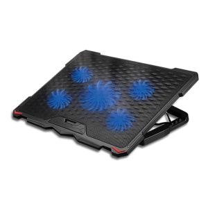 COOLING PAD LAPTOP 5 FANS 2 USB PLATINET - Img 2