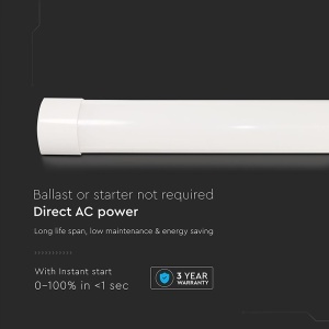 CORP ILUMINAT LED 20W 60CM 120LM/W 6500K ALB RECE - Img 9