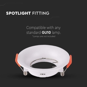 CORP SPOT GU10 ROTUND 88X40MM - ALB - Img 5