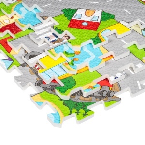COVORAS EDUCATIV PUZZLE 120X120CM MASINI REBEL - Img 6