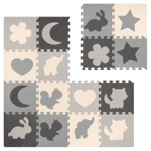 COVORAS EDUCATIV PUZZLE 150X150CM CU RAMA REBEL - Img 3