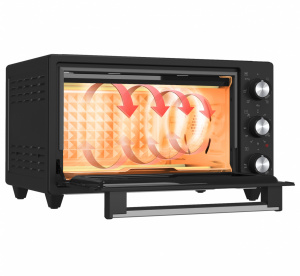 Cuptor electric ECG ET 2001B Airfry, 20 L, 1500 W, 80–250 °C, timer 90 min, 7 functii presetate, convectie, negru - Img 6