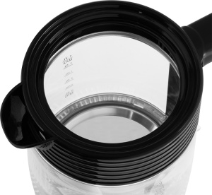 Fierbator electric ECG RK 1750 Stripe, 2200 W, 1.7 litri, sticla borosilicata, elemente din otel inoxidabil - Img 9