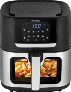 Friteuza cu aer cald ECG AF 8000 Crusty XL, 7 litri, 1700 W, control digital, 8 programe, temperatura 80-200°C - Img 3