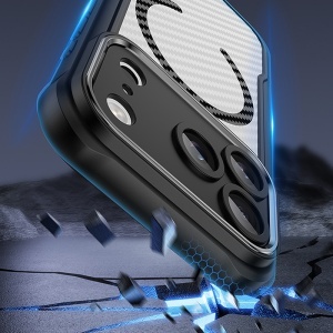 HUSA PROTECTIE CARBON DEFENDER MAG IPHONE 17 PRO MAX 6.9" - NEGRU - Img 5