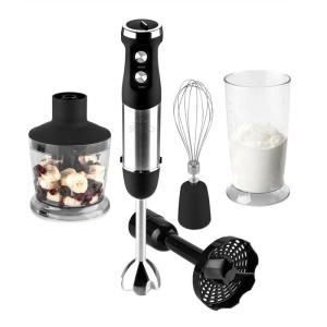 INCOMPLET - Blender de mana ETA Sapelo 5013, 800 W, 6 viteze + TURBO, accesoriu piure, lame si elemente din otel inoxidabil