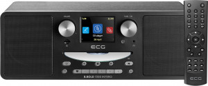 Internet radio ECG B.BOLD 7200 Intero Black, FM + DAB, stereo 2 × 10 W, CD audio si MP3, Bluetooth, USB, carcasa lemn, negru - Img 17