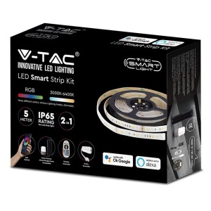 KIT BANDA LED SMART SMD5050 54LED/M RGB+WW+DW+CW 12V IP65 5M - Img 5