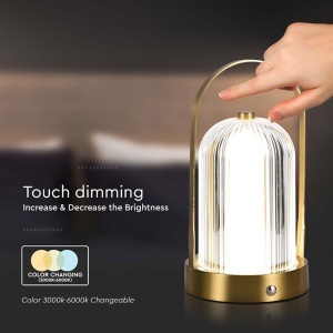 LAMPA BIROU 3IN1 CU ACUMULATOR 1800MAH - FRENCH GOLD - Img 6