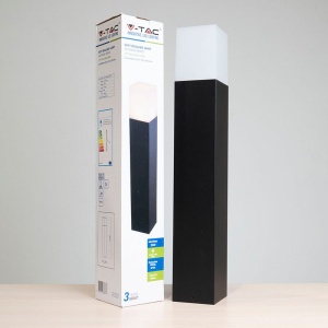 LAMPA GRADINA SOCLU GU10 80X80X50CM IP54 - NEGRU - Img 4