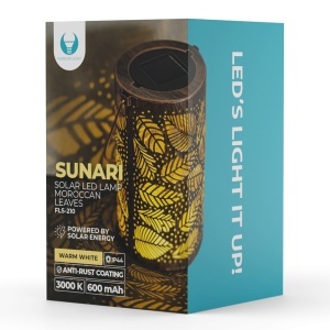 LAMPA LED CU INCARCARE SOLARA 3000K MAROCCAN LEAVES - Img 6