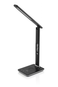 Lampa LED de birou ETA 1893 90000, 6.5 W, brat flexibil, LCD afisare ora si data, alarma, baza pentru incarcare wireless a telefonului - Img 4