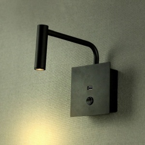 LAMPA LED PERETE 3W 3000K - NEGRU - Img 12