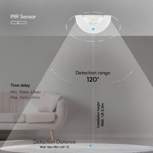 LAMPA PERETE LED 10W IP54 SENZOR DE MISCARE 3IN1 - ALB - Img 13