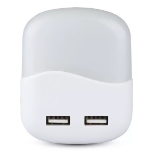 LAMPA VEGHE PATRATA CU SENZOR LUMINA 4000K + 2 USB - Img 3