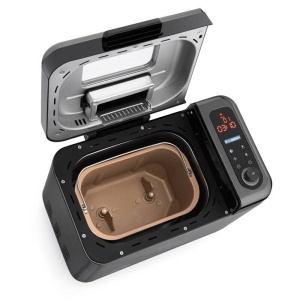 Masina de facut paine ETA Duplica II Origin 3147 90010, 850 W, 24 programe, capacitate 1.5 kg, dispenser automat ingrediente, afisaj Touch, Negru/Inox - Img 6