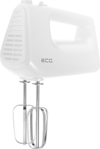 Mixer de mana ECG RS 440 White Lite, 400 W, 5 viteze, functie TURBO, 2 teluri si 2 carlige, alb - Img 2
