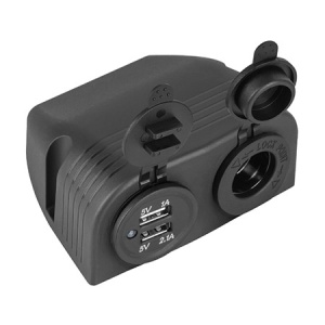 MUFA MONTAJ AUTO 2XUSB 3100MA SI BRICHETA - Img 1