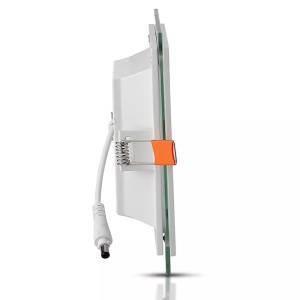 PANOU LED PATRAT INCORPORABIL 18W 6400K ALB RECE, STICLA - Img 4