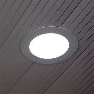 PANOU LED ROTUND INCORPORABIL 18W 4000K ALB NEUTRU, STICLA - Img 6