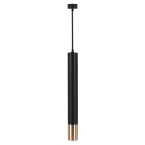 PENDUL CU SOCLU GU10 60X500MM - NEGRU/AURIU
