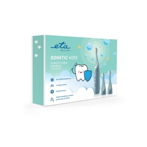 Periuta electrica sonica pentru copii ETA Sonetic Kids 1710 90000, IPX7, USB-C, baterie Li-ion 3.7 V / 350 mAh, albastru - Img 8