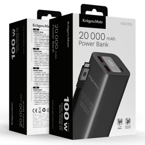 POWER BANK 20000 MAH LI-ION 100W QC PD KRUGER&MATZ - Img 9