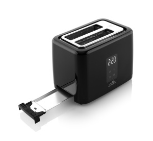 Prajitor de paine ETA Eron 8166 90000, 2 felii, 930 W, 7 niveluri de incalzire, afisaj LED, control tactil, otel inoxidabil, negru - Img 6