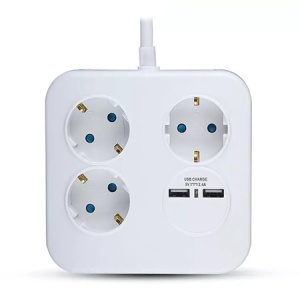 PRELUNGITOR CUBIC 3X1.5MM 1.4M 4 CAI 16A + 2 USB 2.1A - Img 1