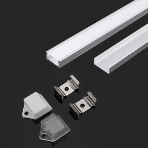 PROFIL ALUMINIU PENTRU BANDA LED 2M 16MM X 7.MM ALB - Img 3